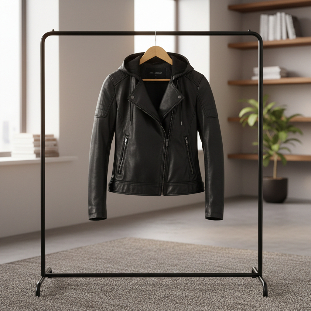 Stylemere 2-in-1 Lederjacke für Damen mit Abnehmbarer Kapuze | Bikerjacke Schließen